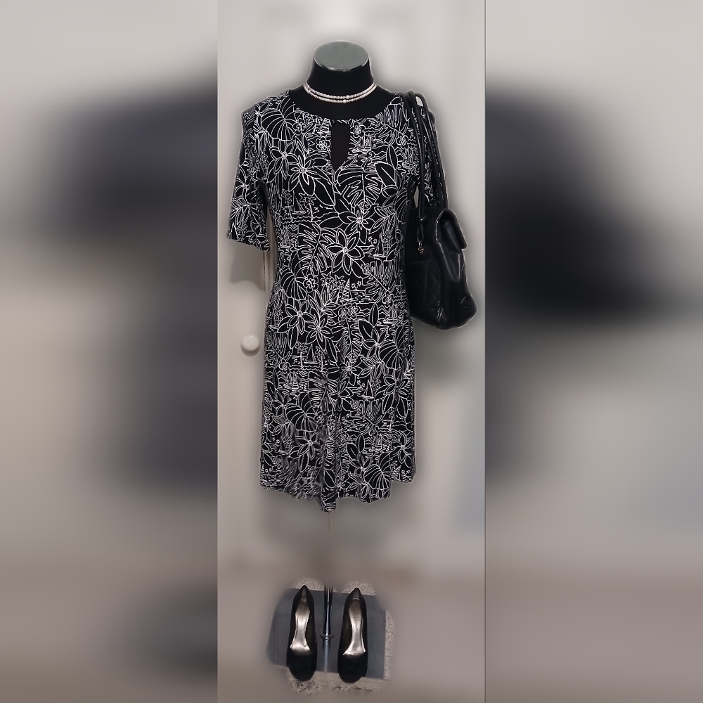 Chico's floral shift dress